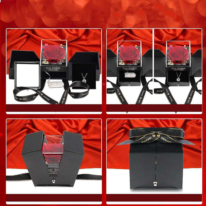 Evighetsblommor i Presentask