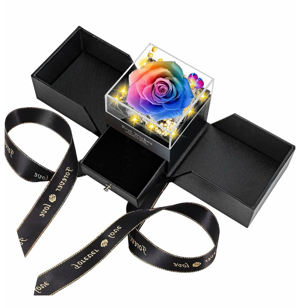 Evighetsblommor i Presentask